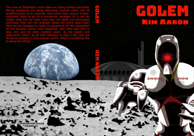 Golem book cover, with blurb
